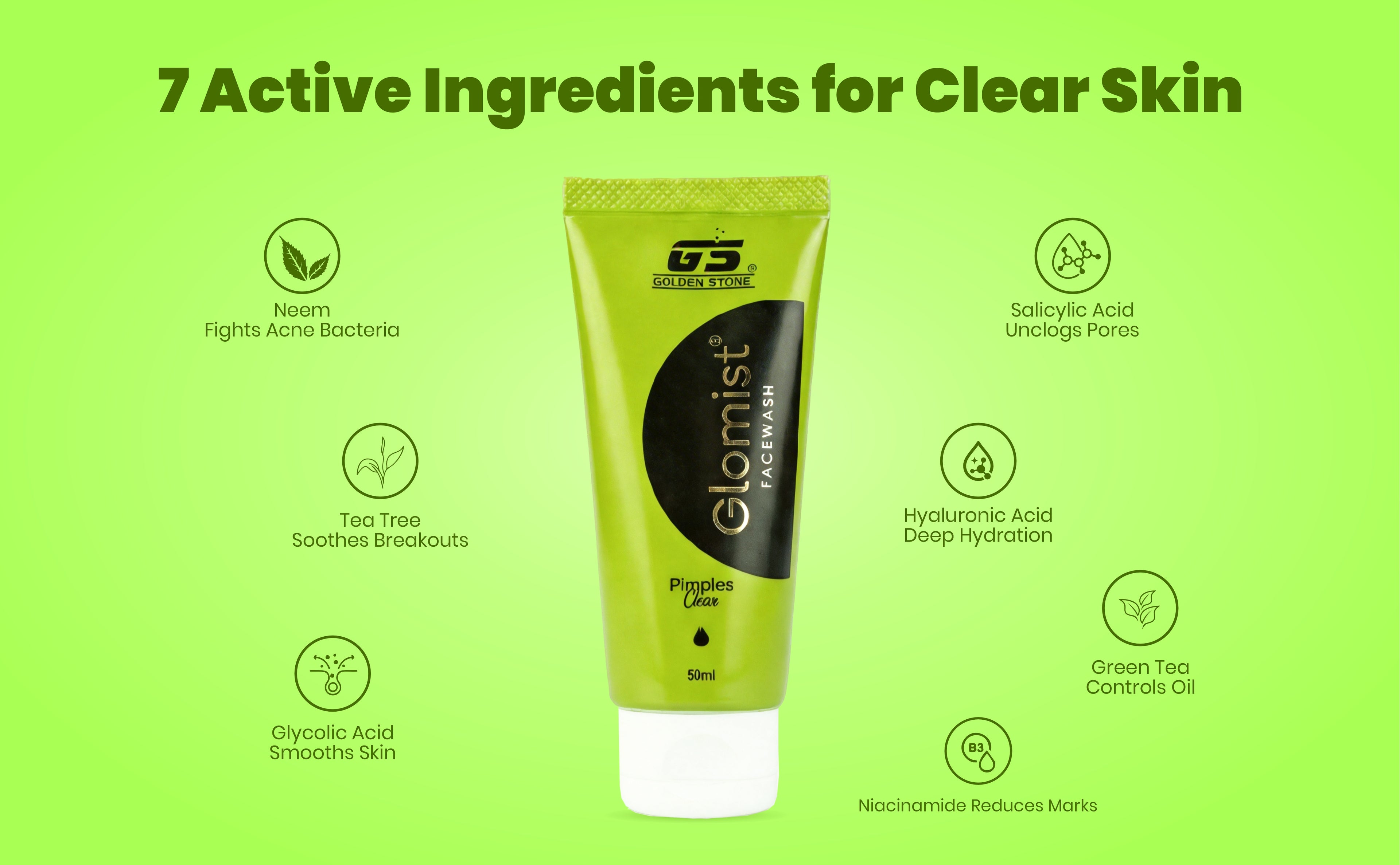 Glomist Pimples Clear Facewash (Pack of 2)